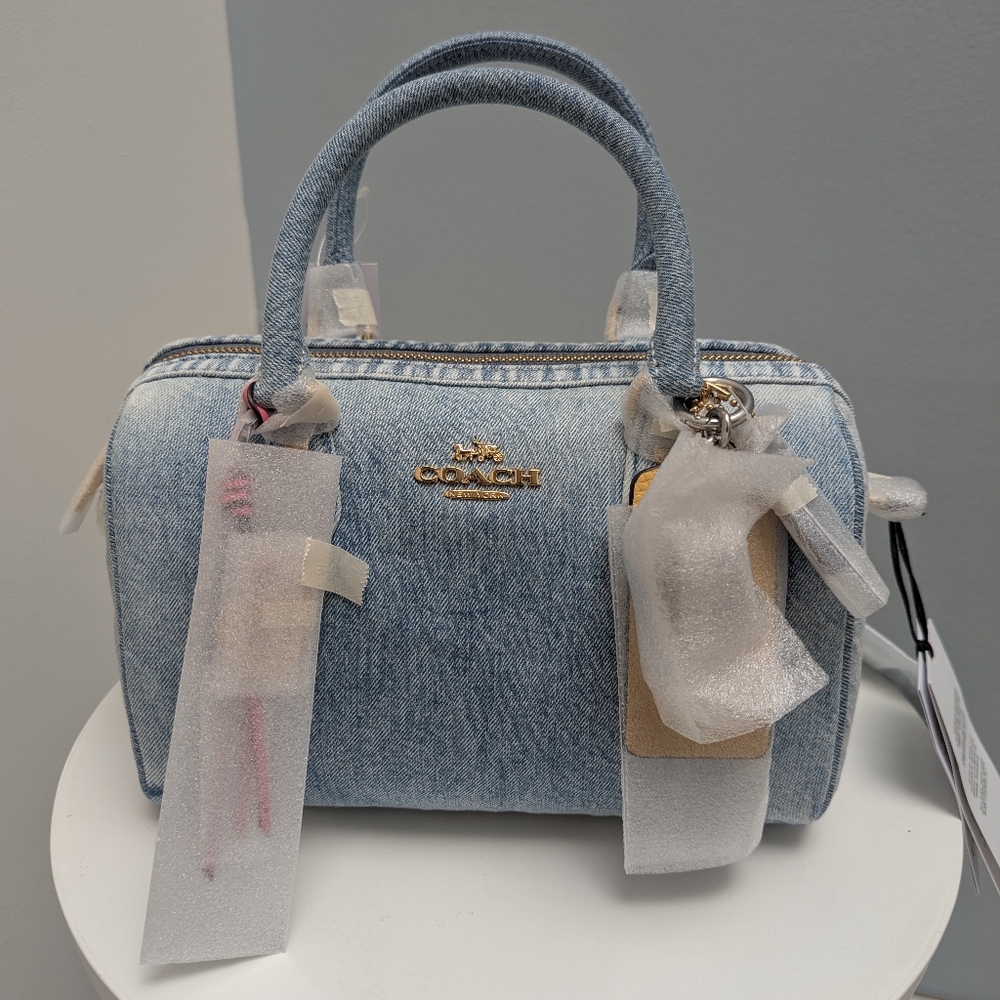 Coach Loved Denim Rowan | New With Charms | Fully Wrapped